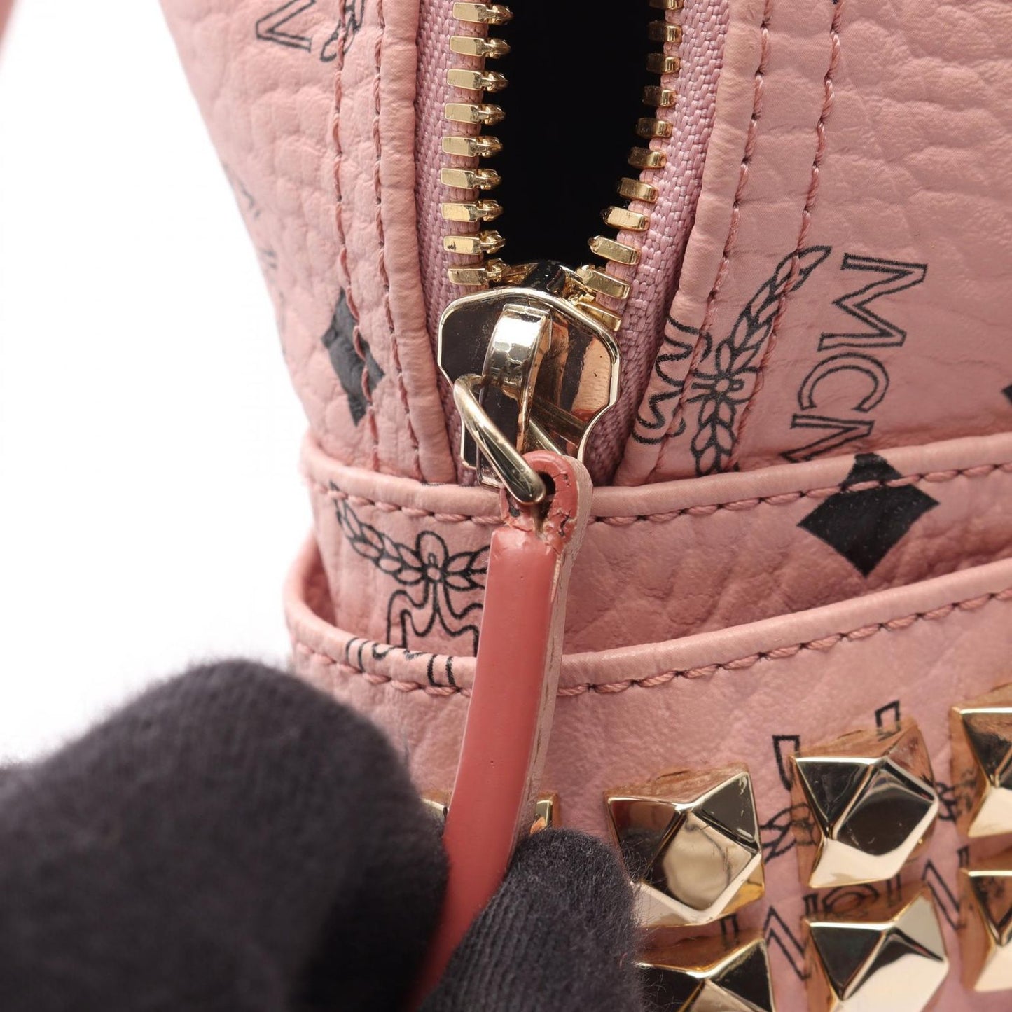 MCM Visetos Pink Leather Backpack - Exquisite Craftsmanship