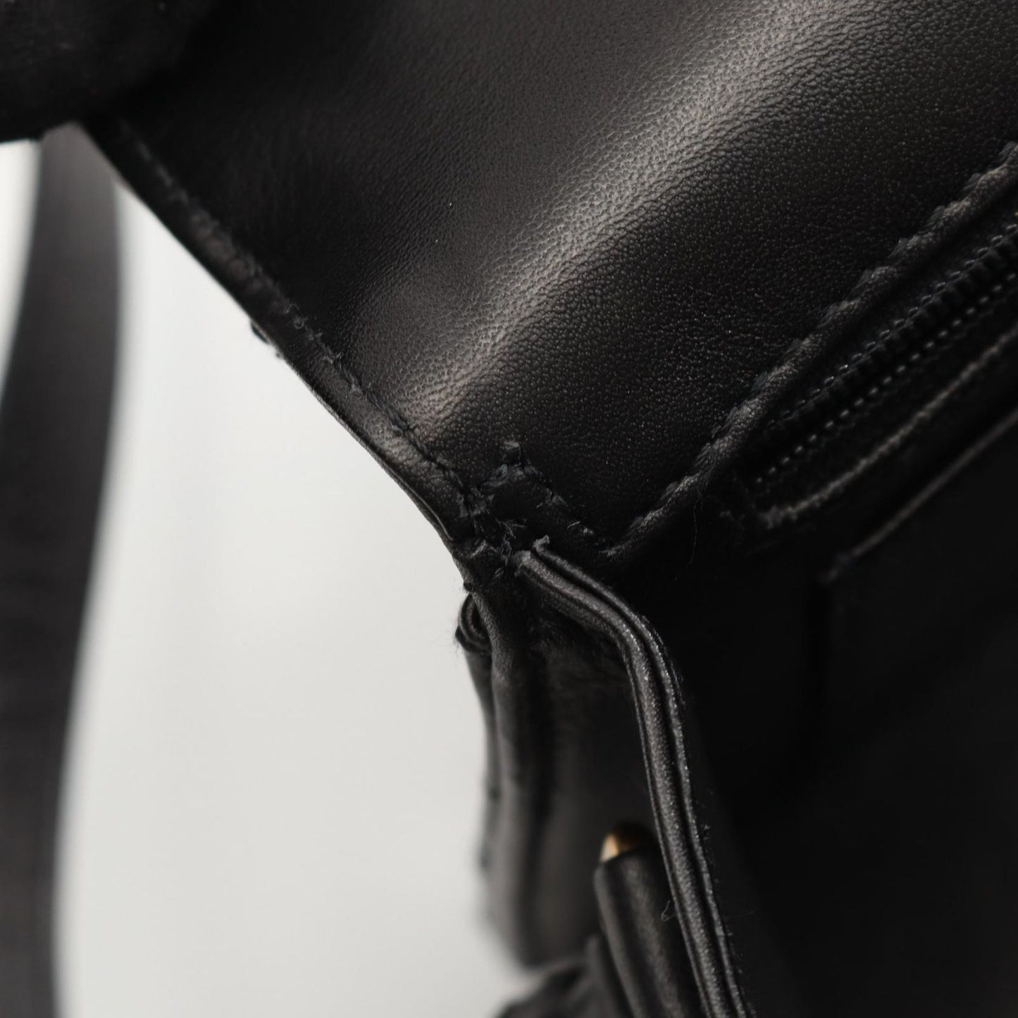 CHANEL 2.55 Matelassé Black Lambskin Shoulder Bag