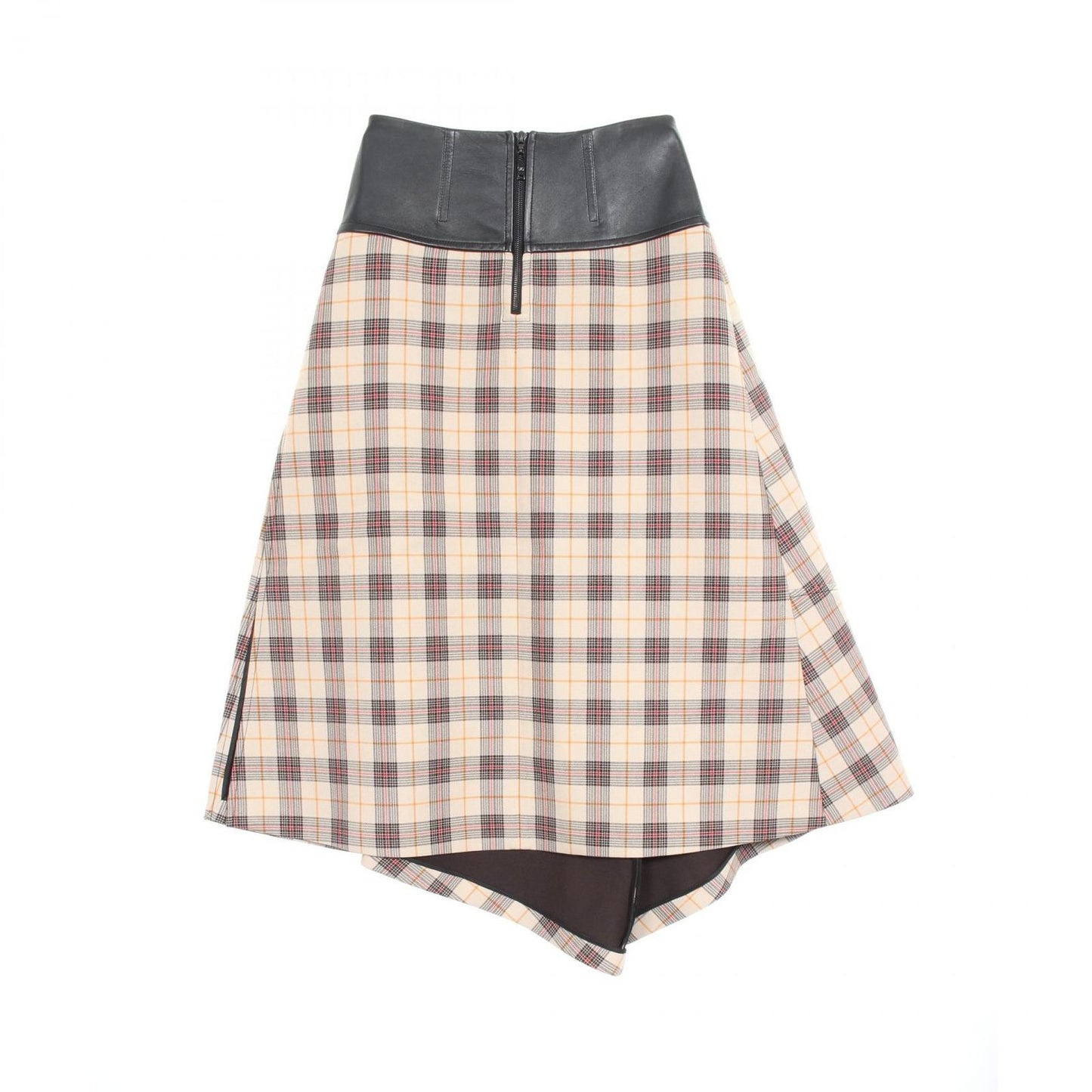 Louis Vuitton Wool Silk Skirt - Timeless Elegance in Beige & Black