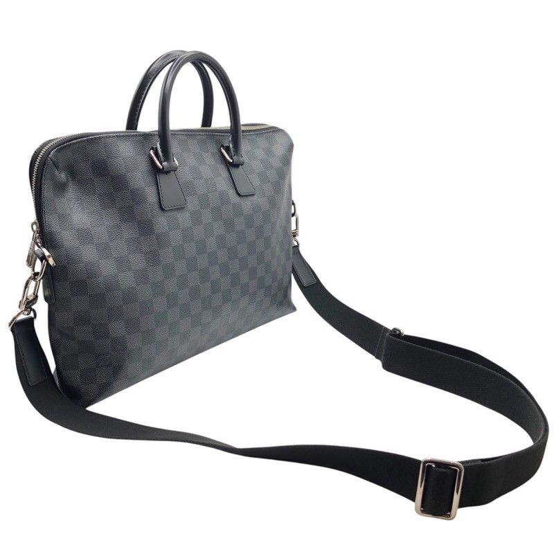 Louis Vuitton Porte-Documents Jour N48224 Graphite Damier Men's Shoulder Bag