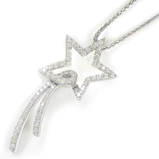 Starlit Diamond Necklace in K18 White Gold - 0.80ct