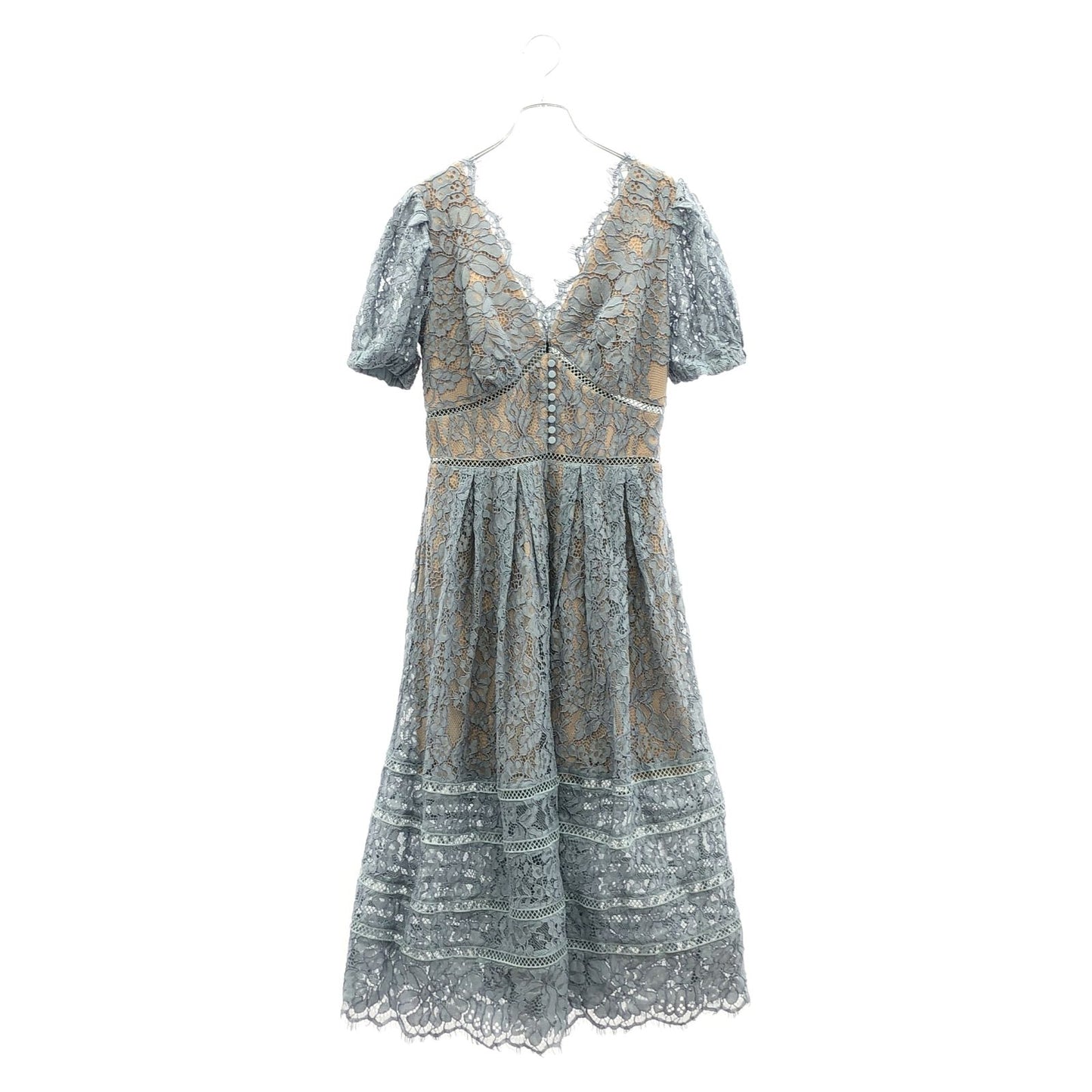 Self-Portrait Light Blue Lace Dress - Exquisite Elegance
