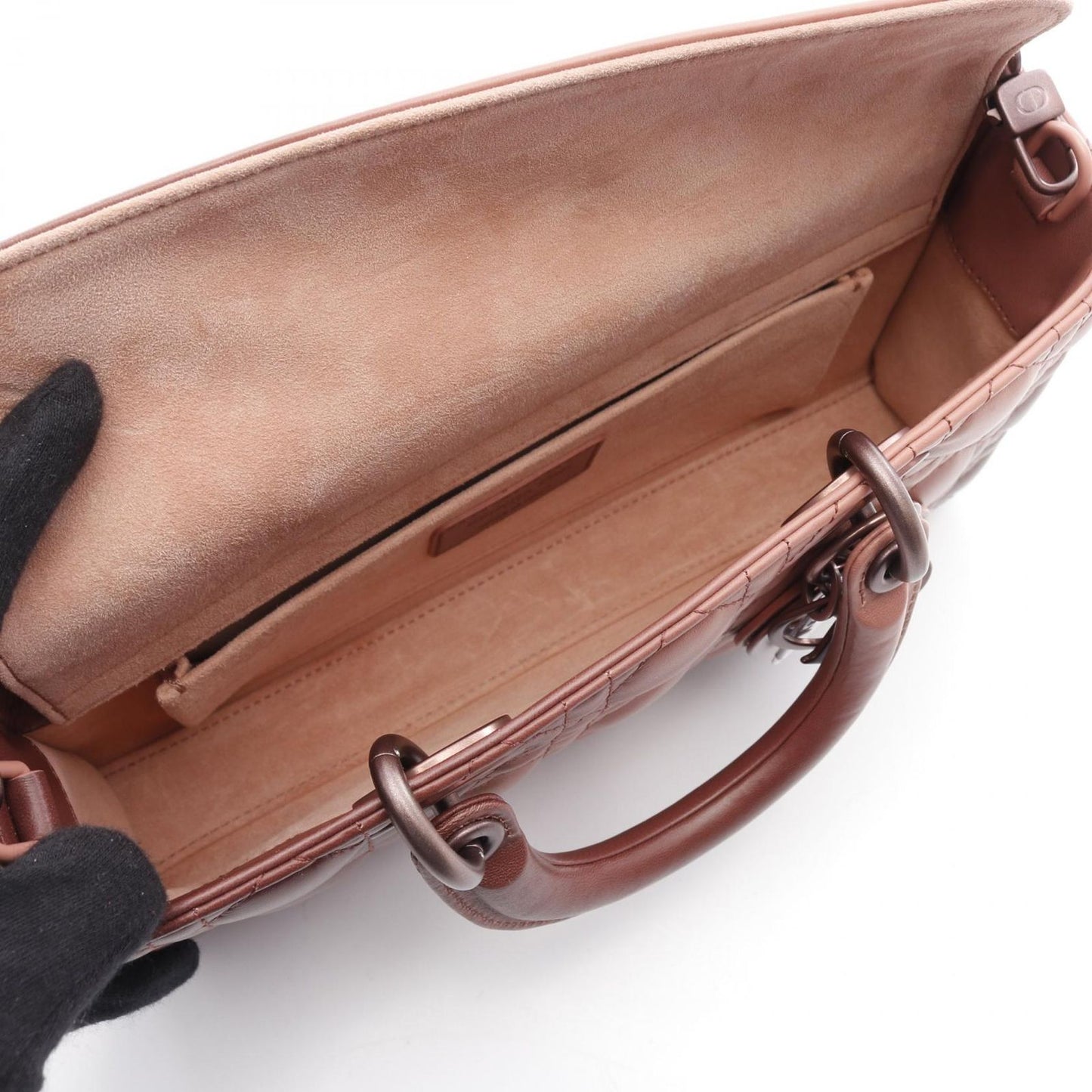 Dior Lady D-Joy Medium Handbag in Pink Brown Gradient Leather
