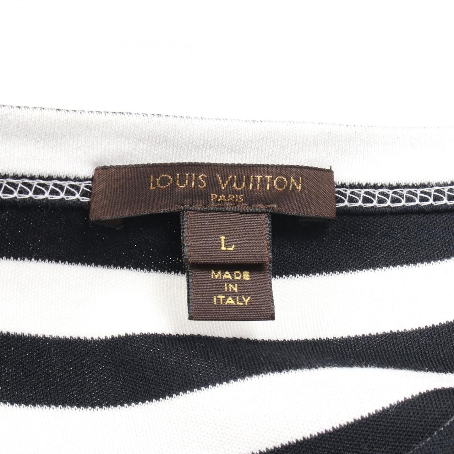 Louis Vuitton Black & White Cotton T-Shirt - Elegant Casual Wear