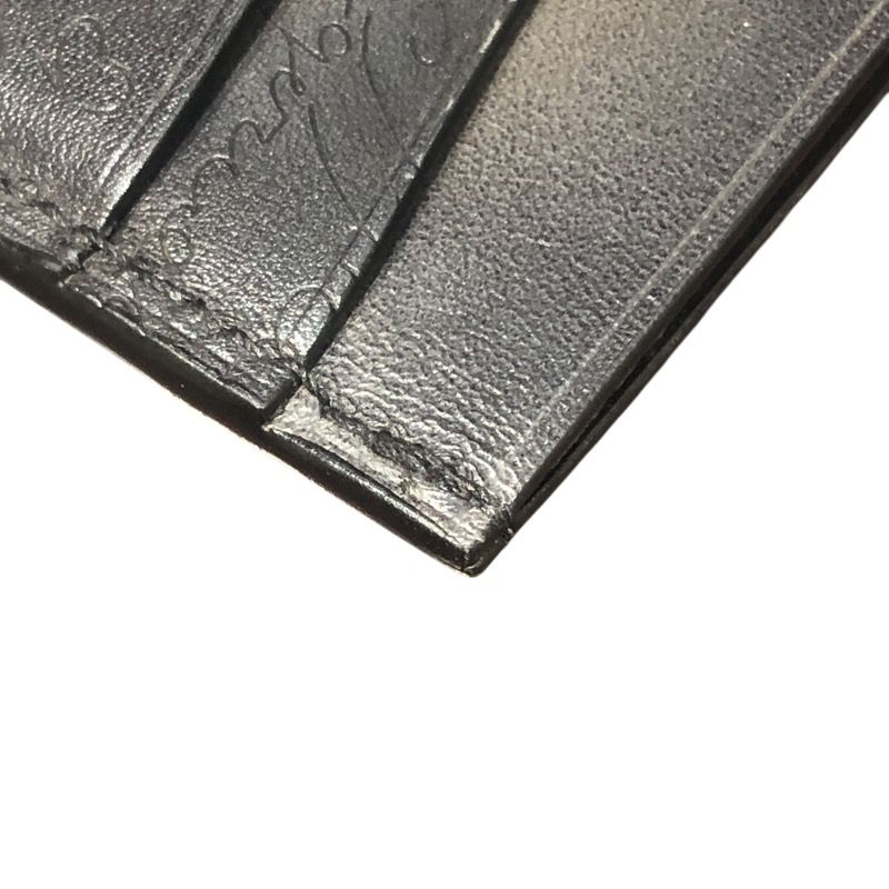 Berluti Calligraphy Card Case in Black Leather - N235725