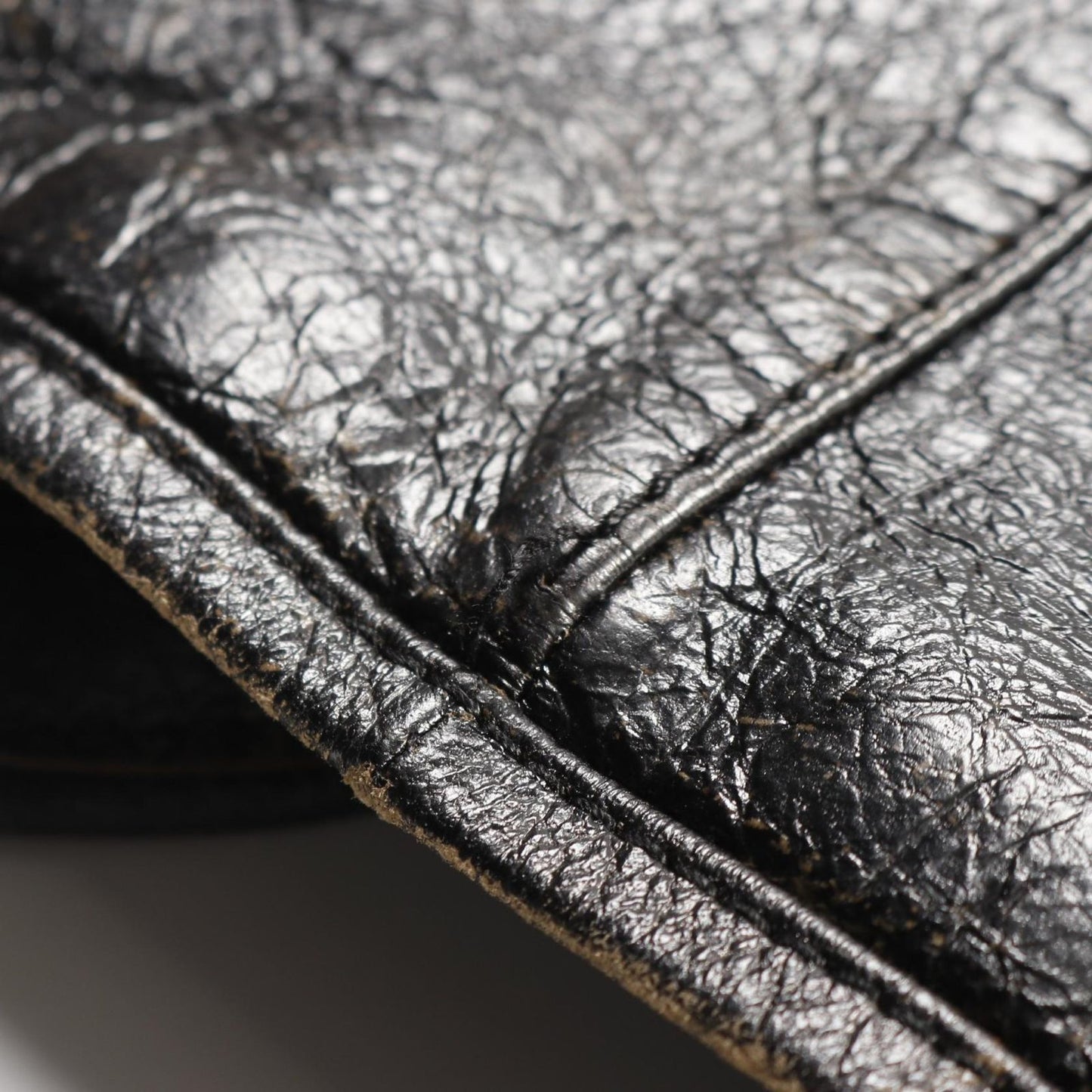 PRADA CARPA OLD Vintage Leather Gilet in Black Goat Skin - Unused