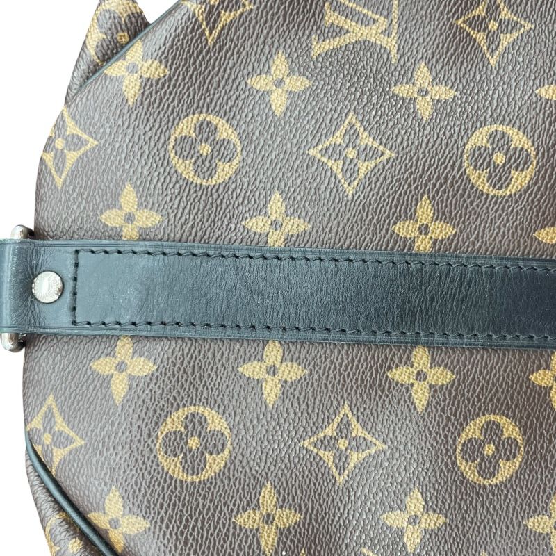 Louis Vuitton Keepall Bandoulière 55 Monogram Macassar - Brown