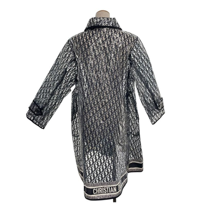 Christian Dior Oblique Vinyl Raincoat - Clear Navy - Women's Outerwear