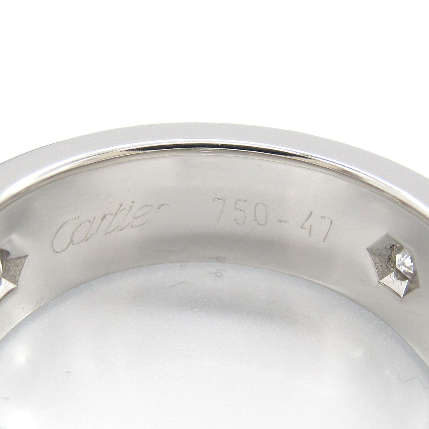 CARTIER Love Ring 3PD in K18WG with Diamonds - Timeless Elegance