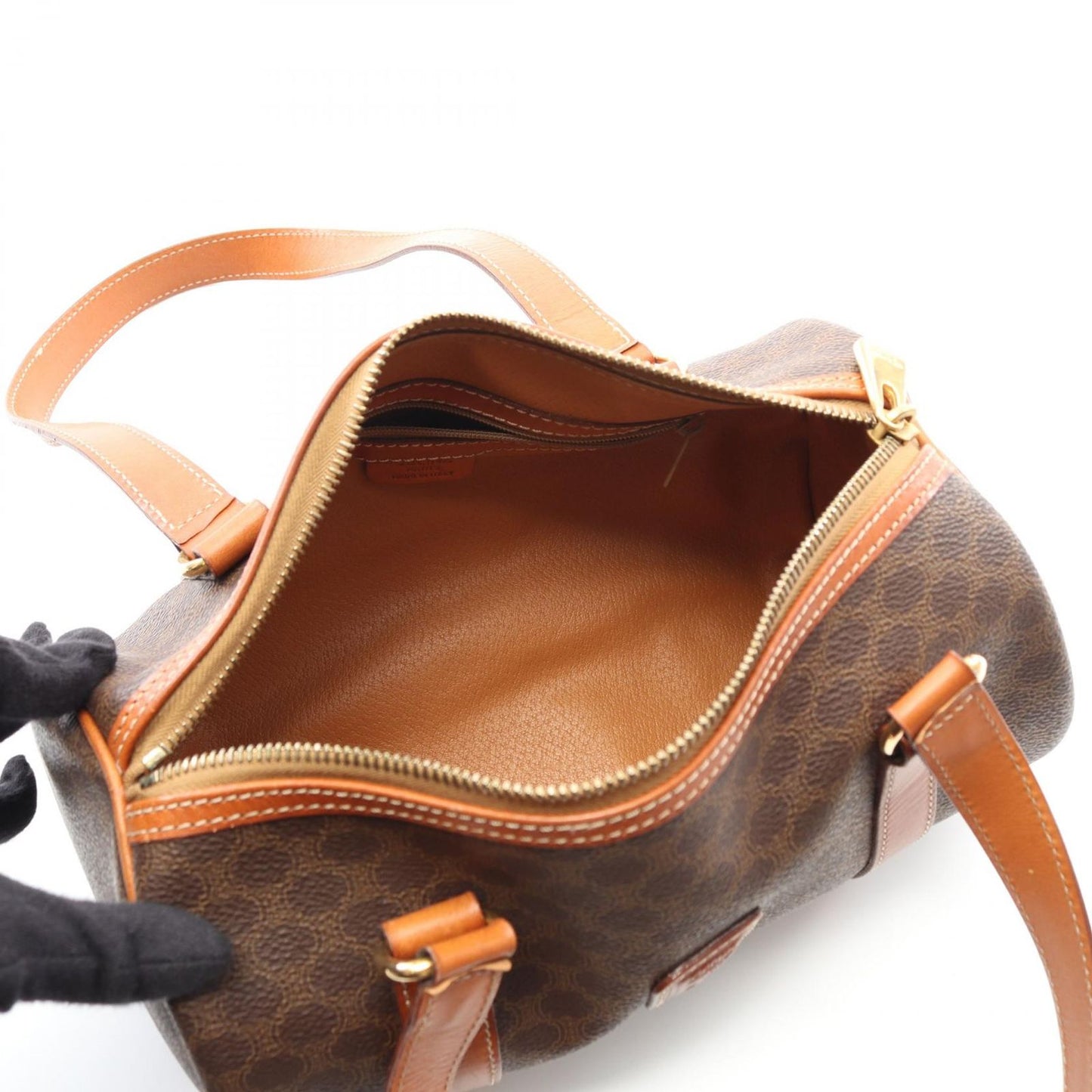 CELINE Macadam Brown Tote Bag - Timeless Elegance