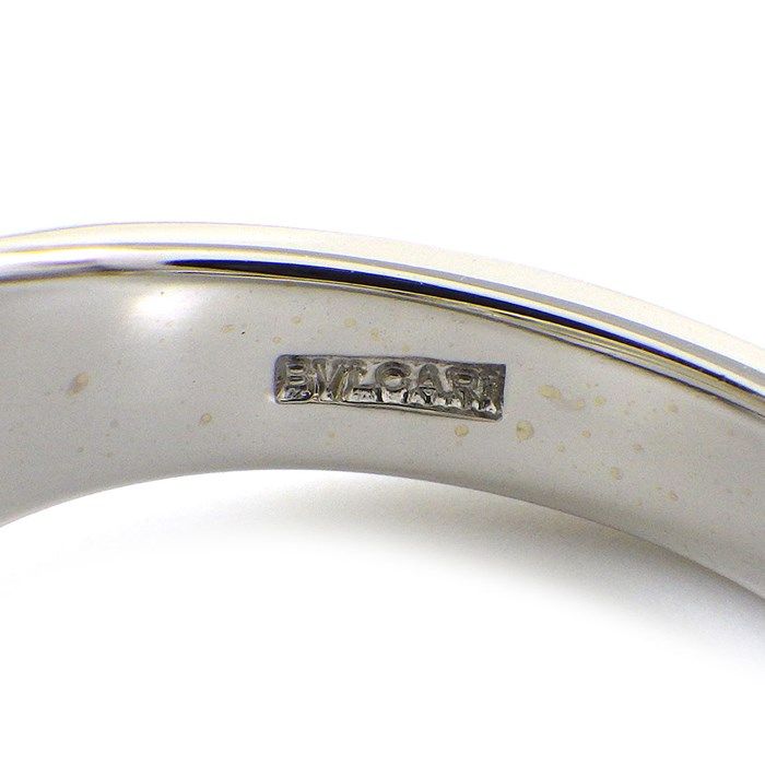 BVLGARI Allegra Square Faceted Lemon Quartz Ring in K18 White Gold