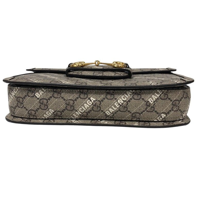 GUCCI Horsebit 1955 x Balenciaga Collaboration Shoulder Bag