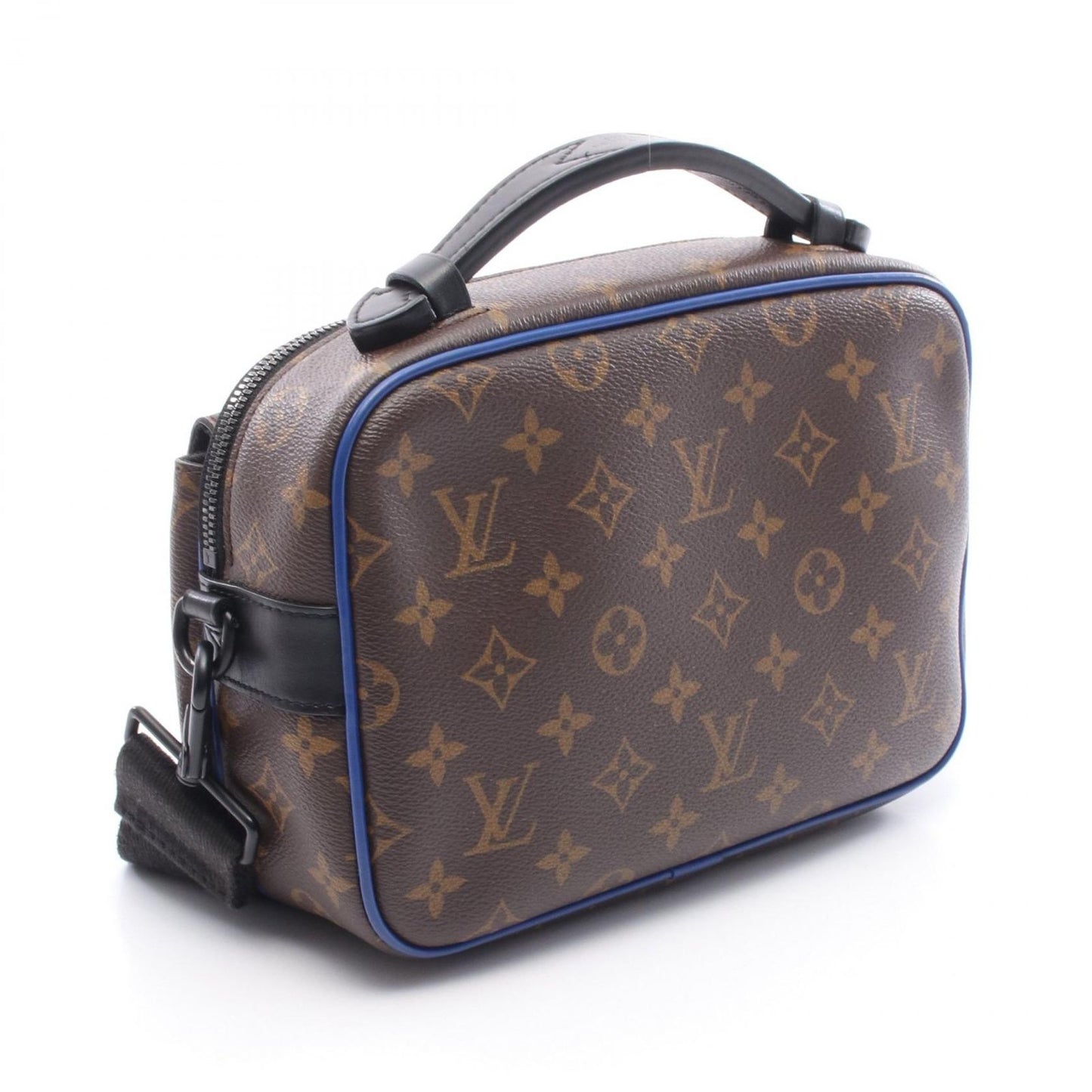 Louis Vuitton S Lock Messenger Handbag in Blue PVC Canvas