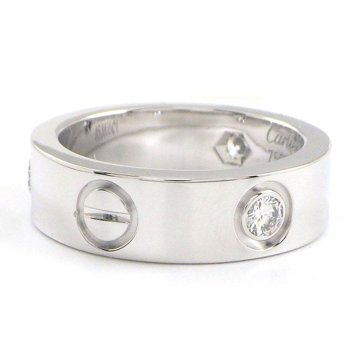 Cartier Love Ring with 0.22ct Diamonds in K18 White Gold