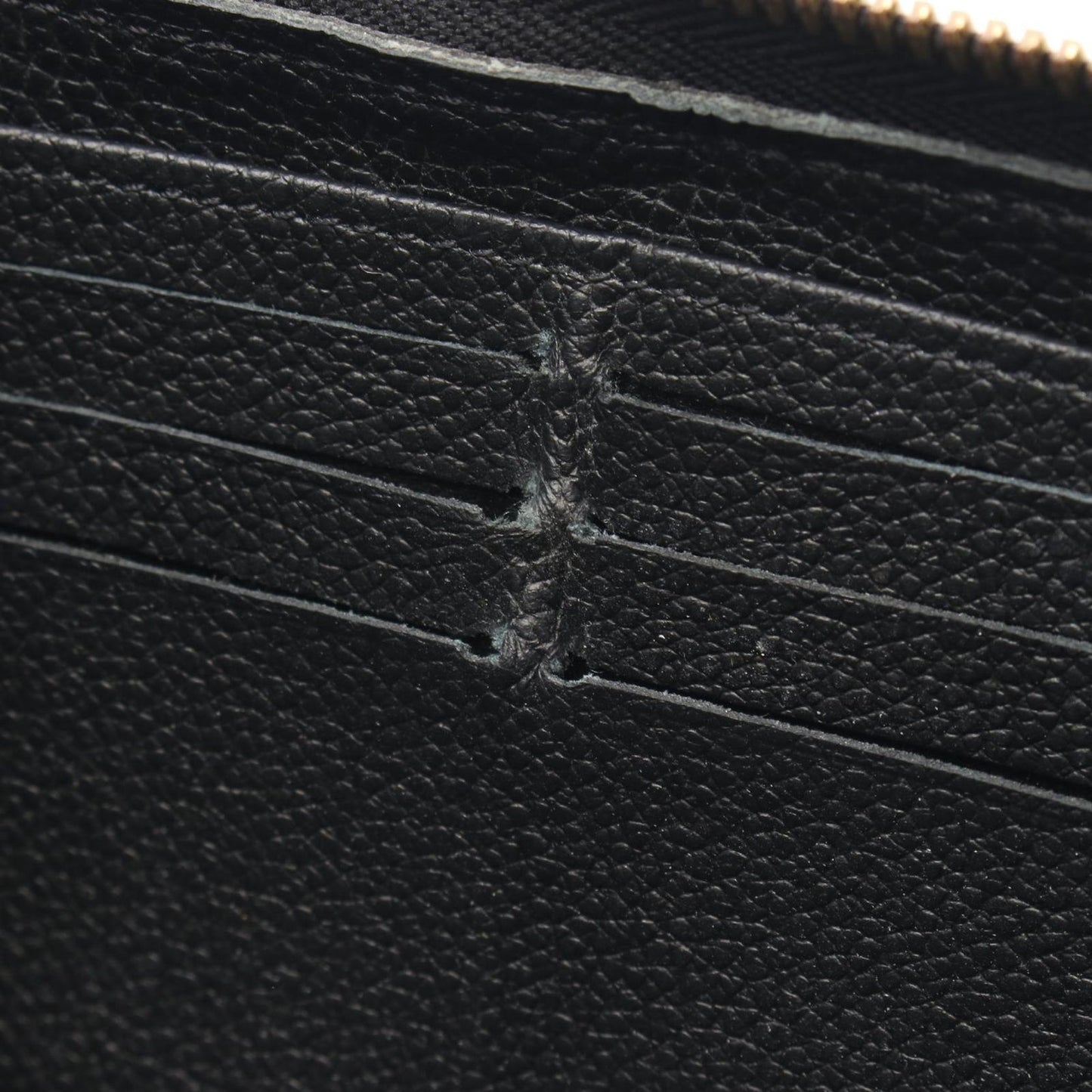 Louis Vuitton Monogram Empreinte Zippy Wallet in Noir