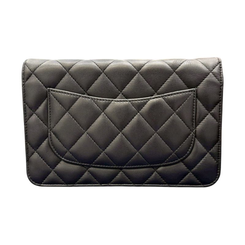 CHANEL Matelassé Chain Bag in Black Calfskin - Timeless Elegance