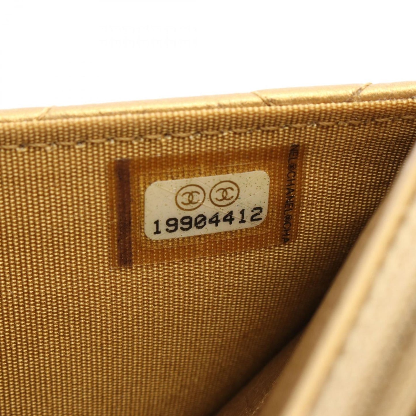 CHANEL Boy Chanel Gold Leather Shoulder Bag - Exquisite Craftsmanship