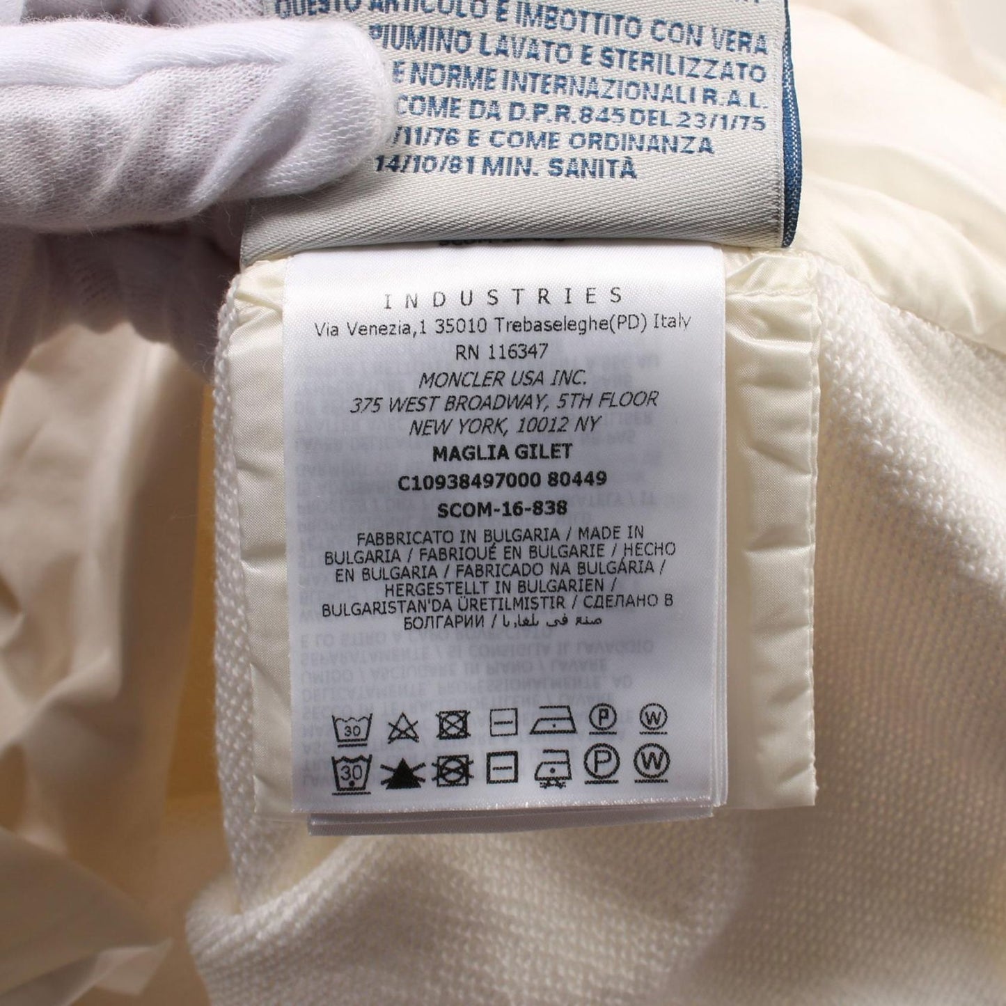 MONCLER White Down Vest - Timeless Elegance for Women