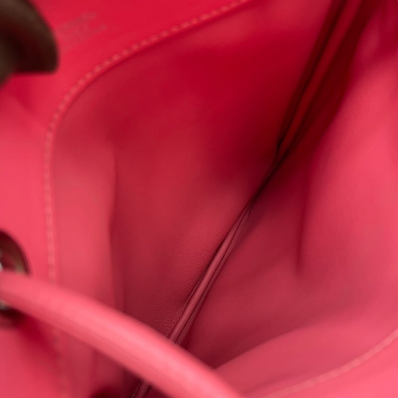 HERMES Aline Mini Shoulder Bag in Rose Azalee with Silver Hardware