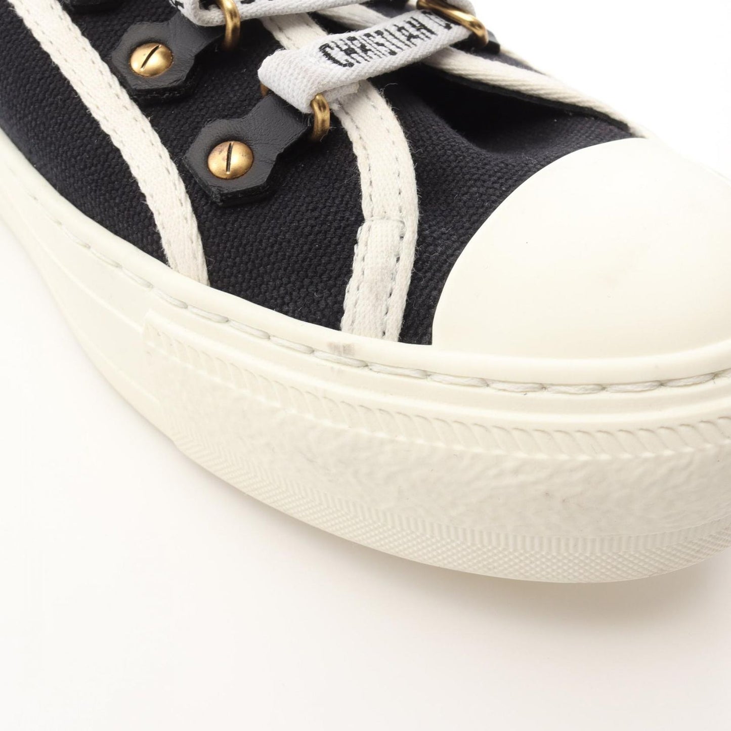 Dior WALK'N'DIOR Canvas Sneakers - Timeless Elegance in Black & White