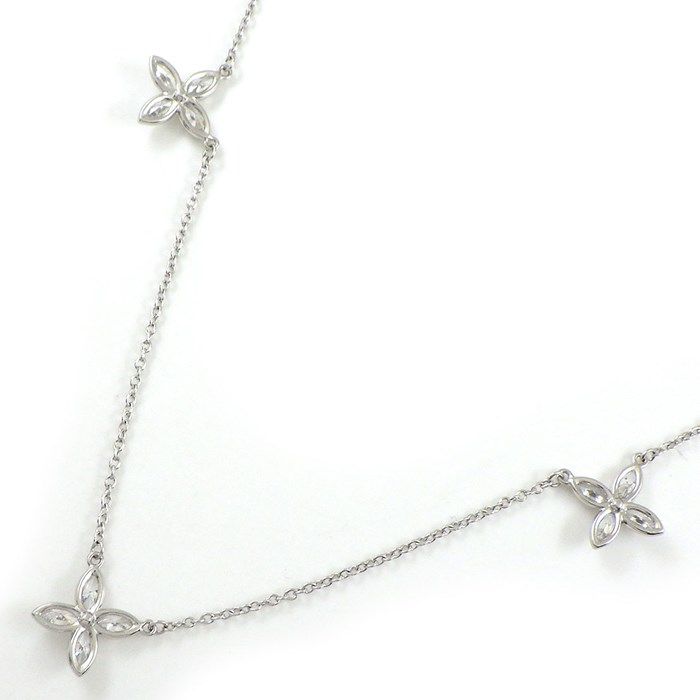 Tiffany & Co. Victoria Small 3-Motif Marquise Diamond Necklace