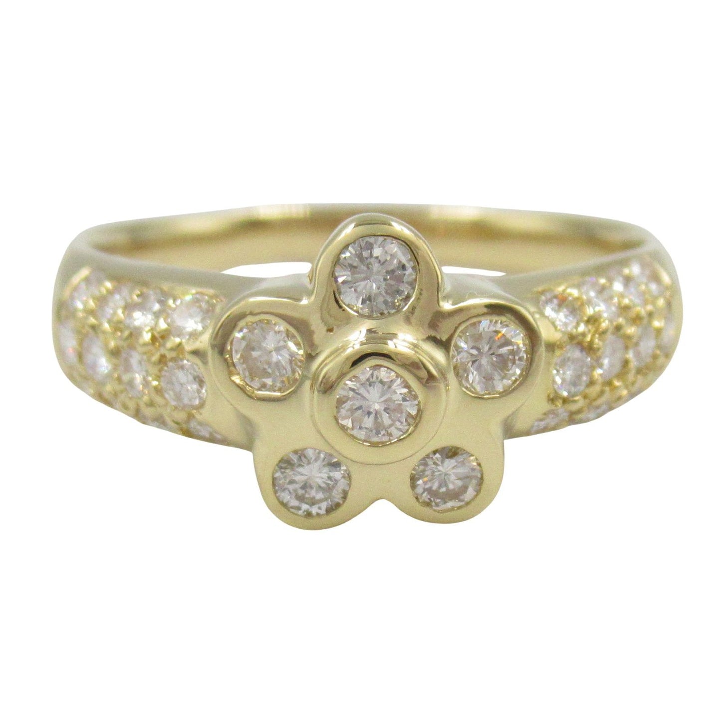 Ponte Vecchio Diamond Ring in 18K Yellow Gold - Size 15