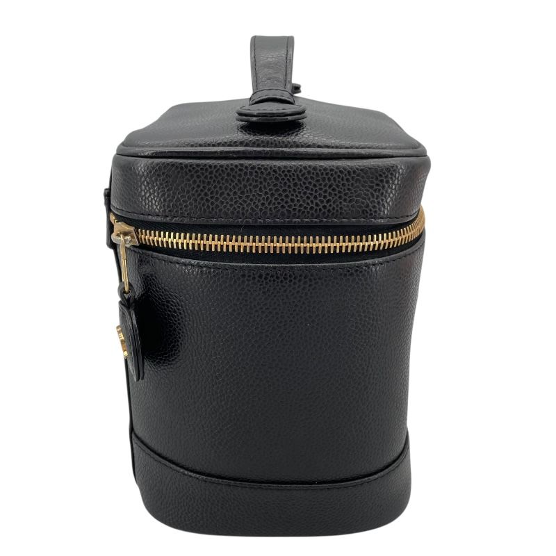 CHANEL Vanity A01998 Black Caviar Skin Handbag - Timeless Elegance