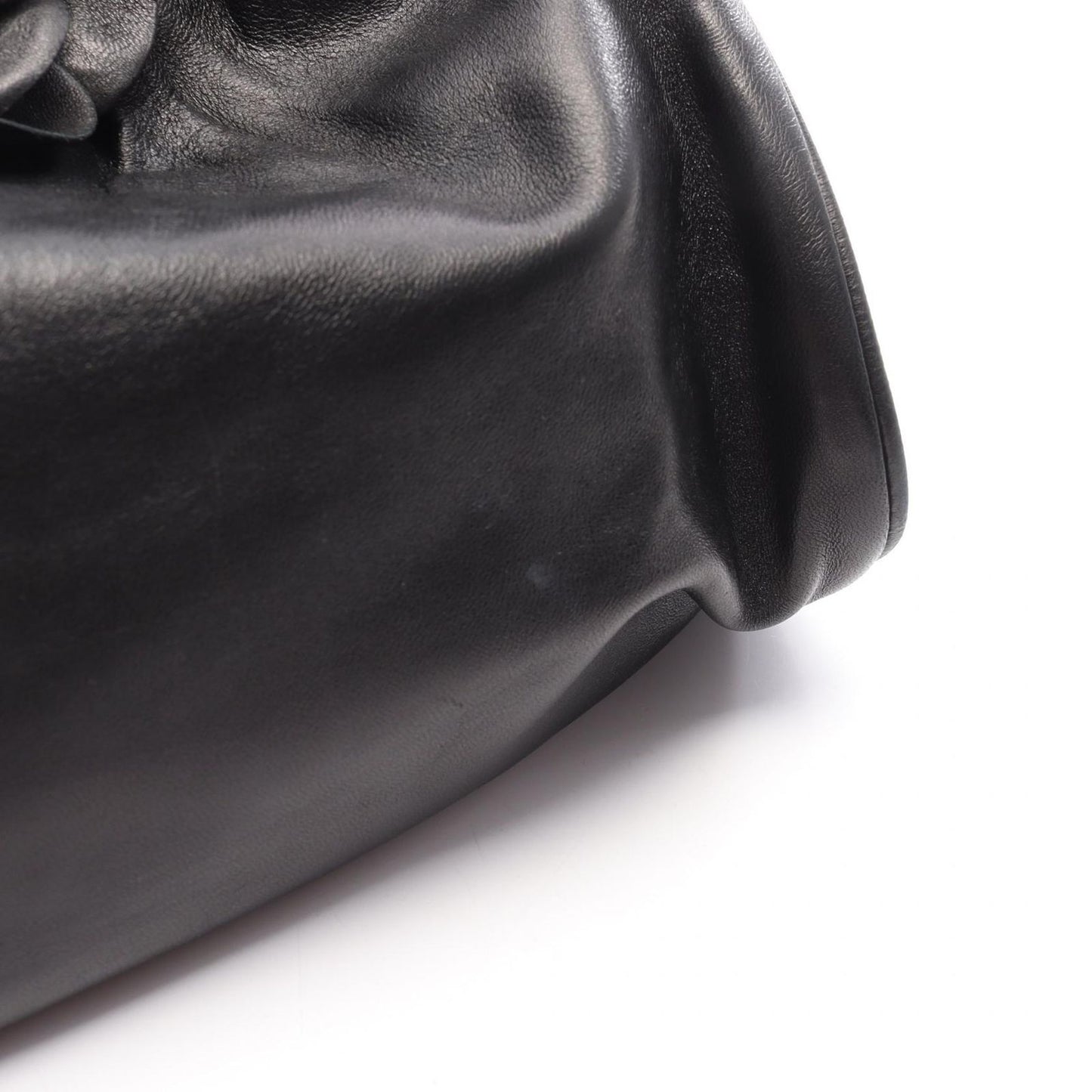 CHANEL Camellia Handbag in Black Lambskin - Timeless Elegance