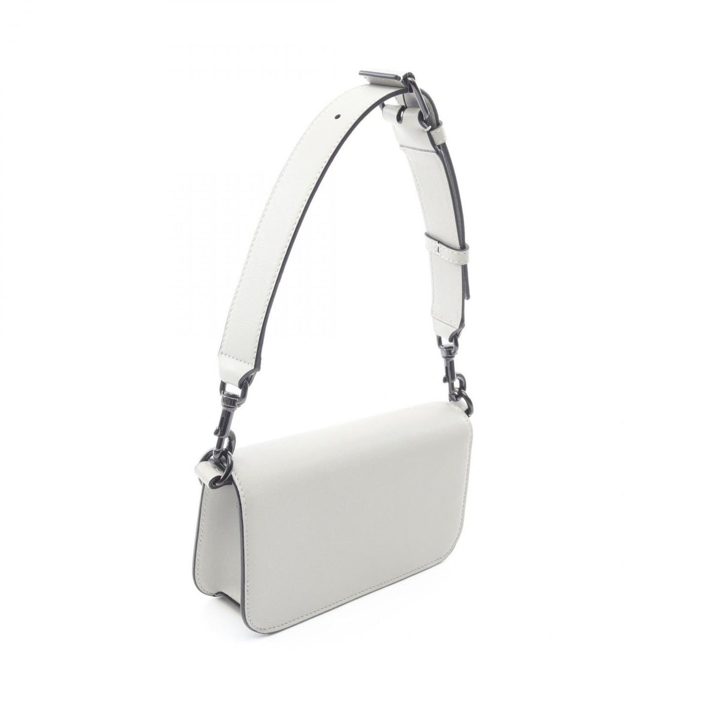 Valentino V Logo Handbag in Gray Leather - Exquisite Craftsmanship