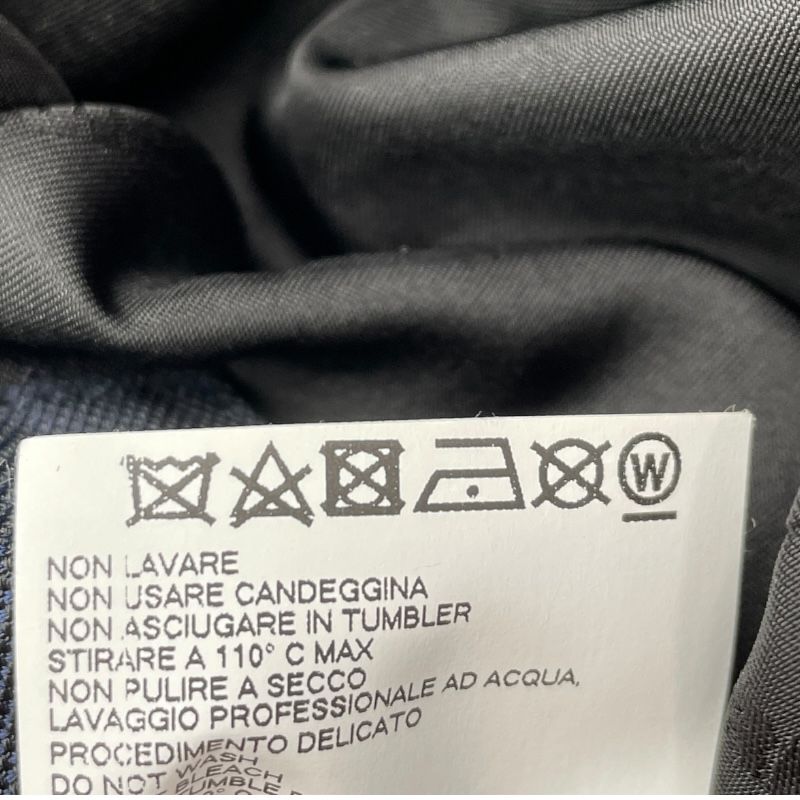 DSQUARED Logo Print Quilted Jacket in Navy - Size 48