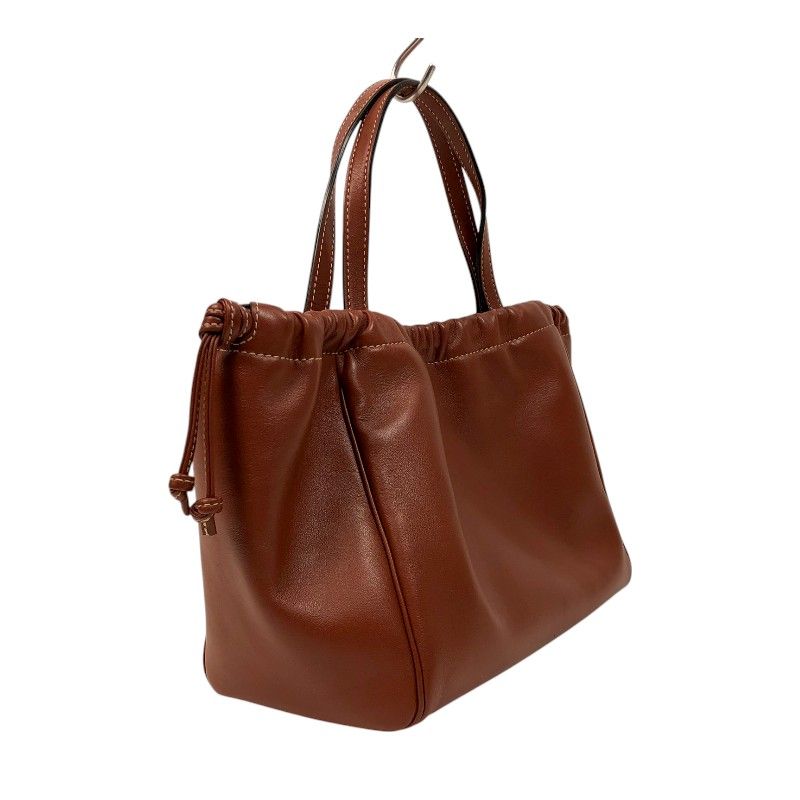CELINE Small Cabas Drawstring Triomphe Bag in Tan with Gold Hardware