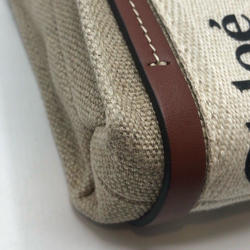 Chloe Woody Nano Canvas Shoulder Bag - Exquisite Craftsmanship