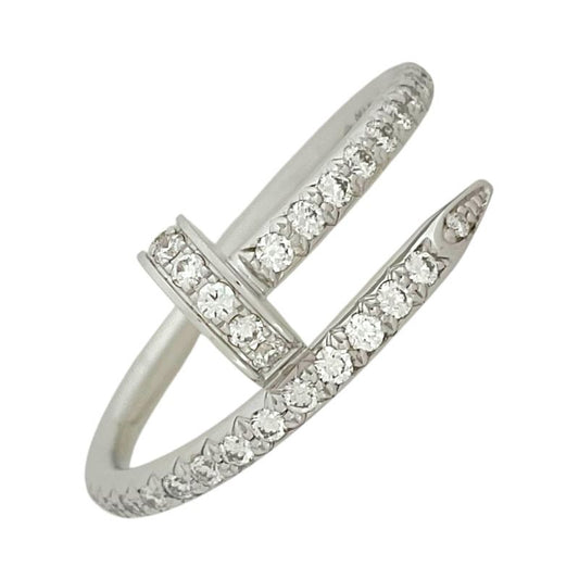 Cartier Juste un Clou Diamond Ring SM in 18K White Gold