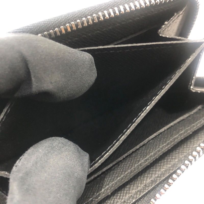 Louis Vuitton Zippy Coin Purse N63076 in Black Damier Graphite Canvas