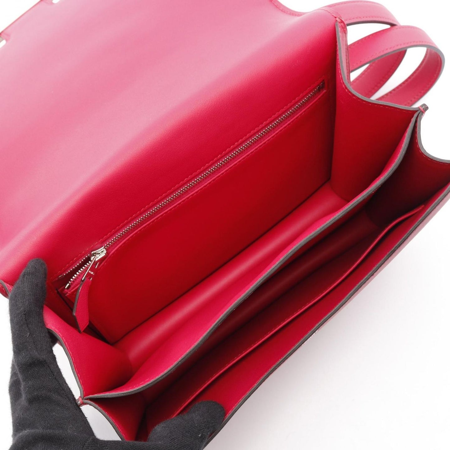 HERMES Constance 3 24 Shoulder Bag in Shocking Pink & Raspberry