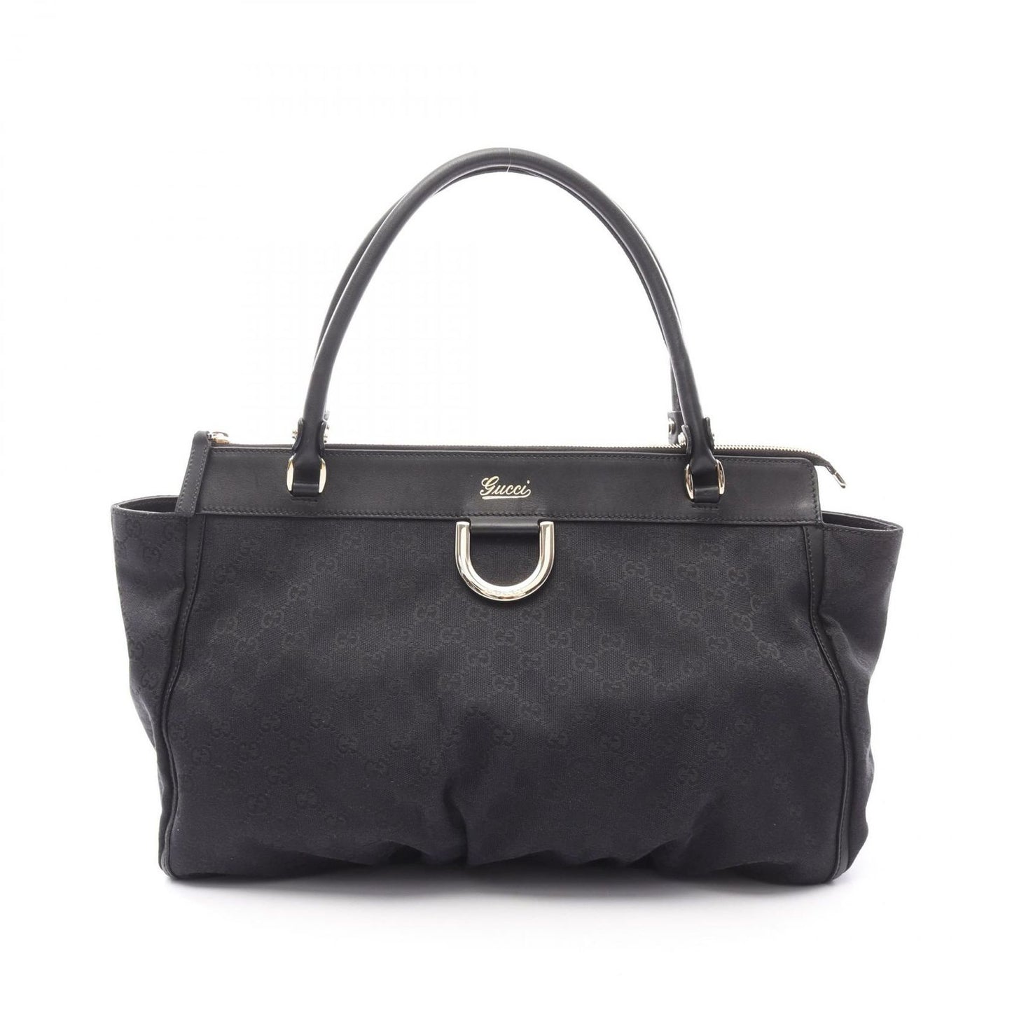 GUCCI GG Canvas Shoulder Bag - Timeless Elegance in Black