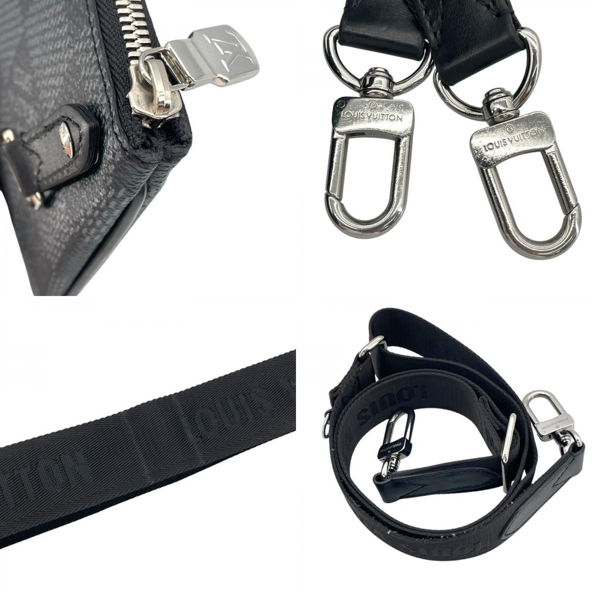 Louis Vuitton Trio Messenger Bag - Black Damier Graphite 3D