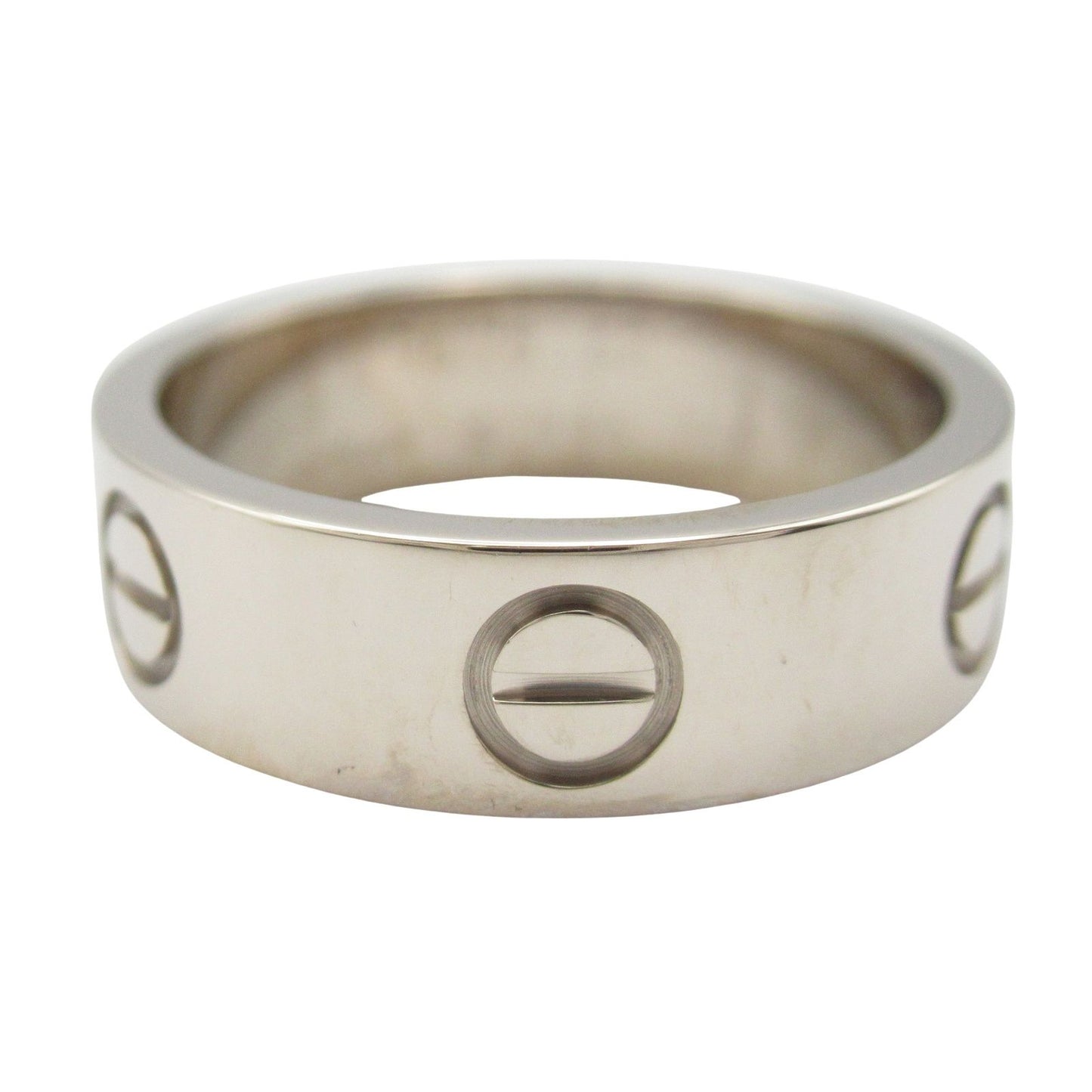 CARTIER Love Ring in K18 White Gold - Timeless Elegance