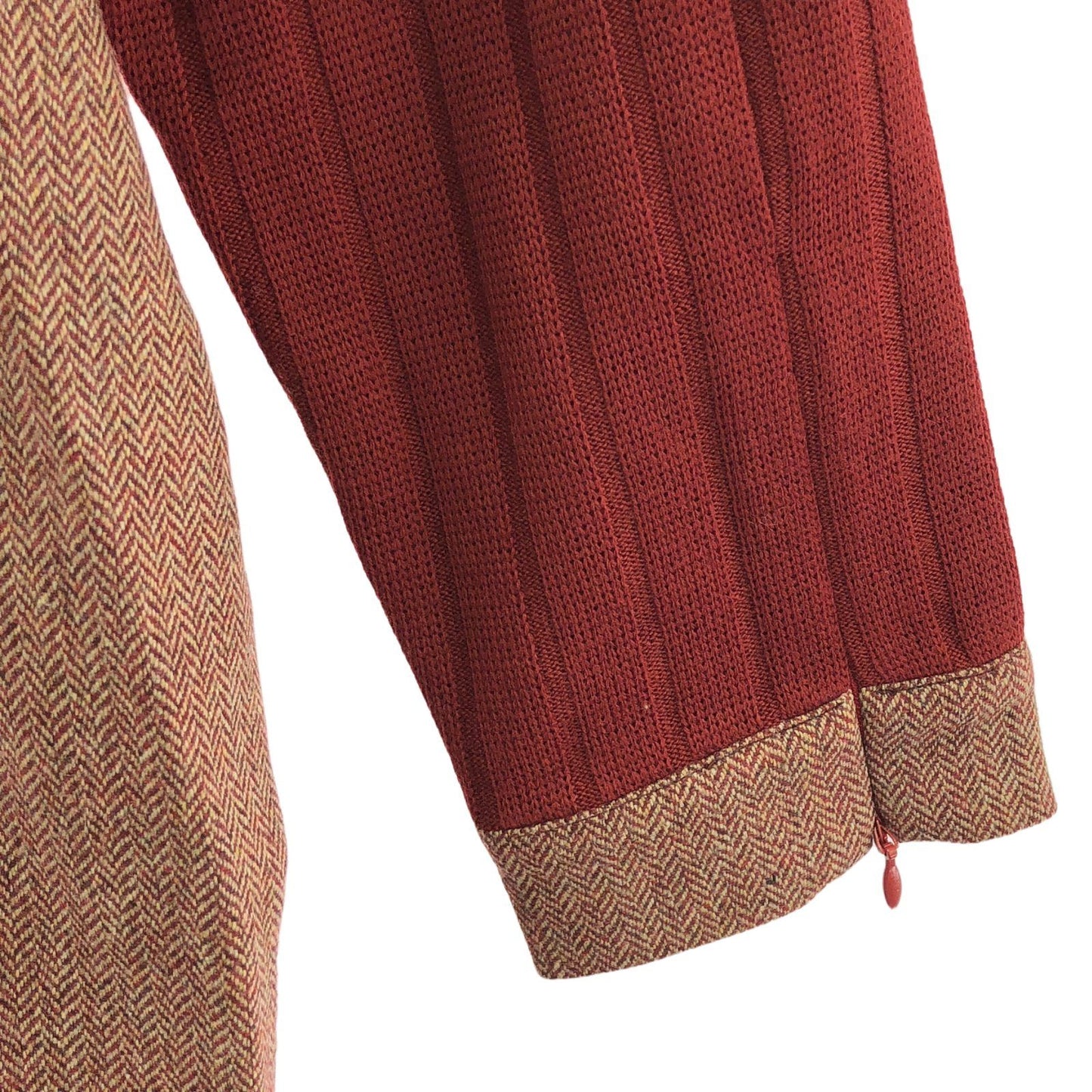 CELINE Red Wool Knit Dress - Timeless Elegance