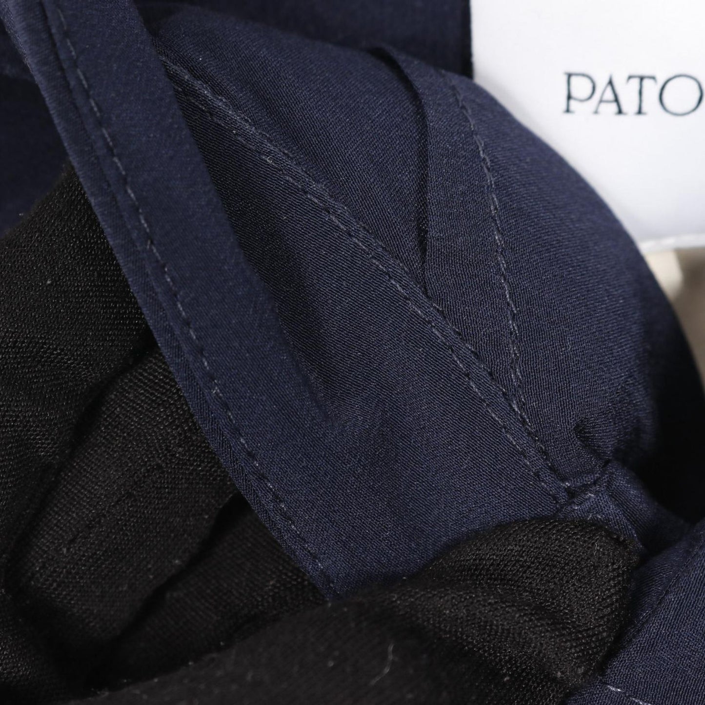 PATOU Silk Navy Shirt - Exquisite Craftsmanship, Size 36