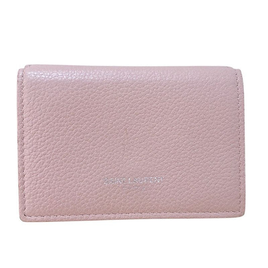 SAINT LAURENT Tiny Wallet 459784 Pink Leather for Women