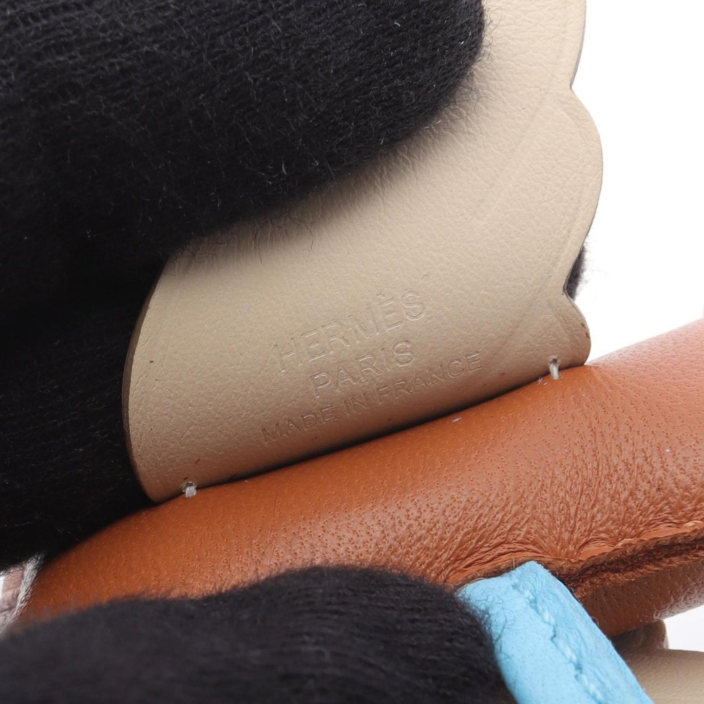 HERMES Rodeo Pegasus PM Charm in Gold, Celeste & Cre