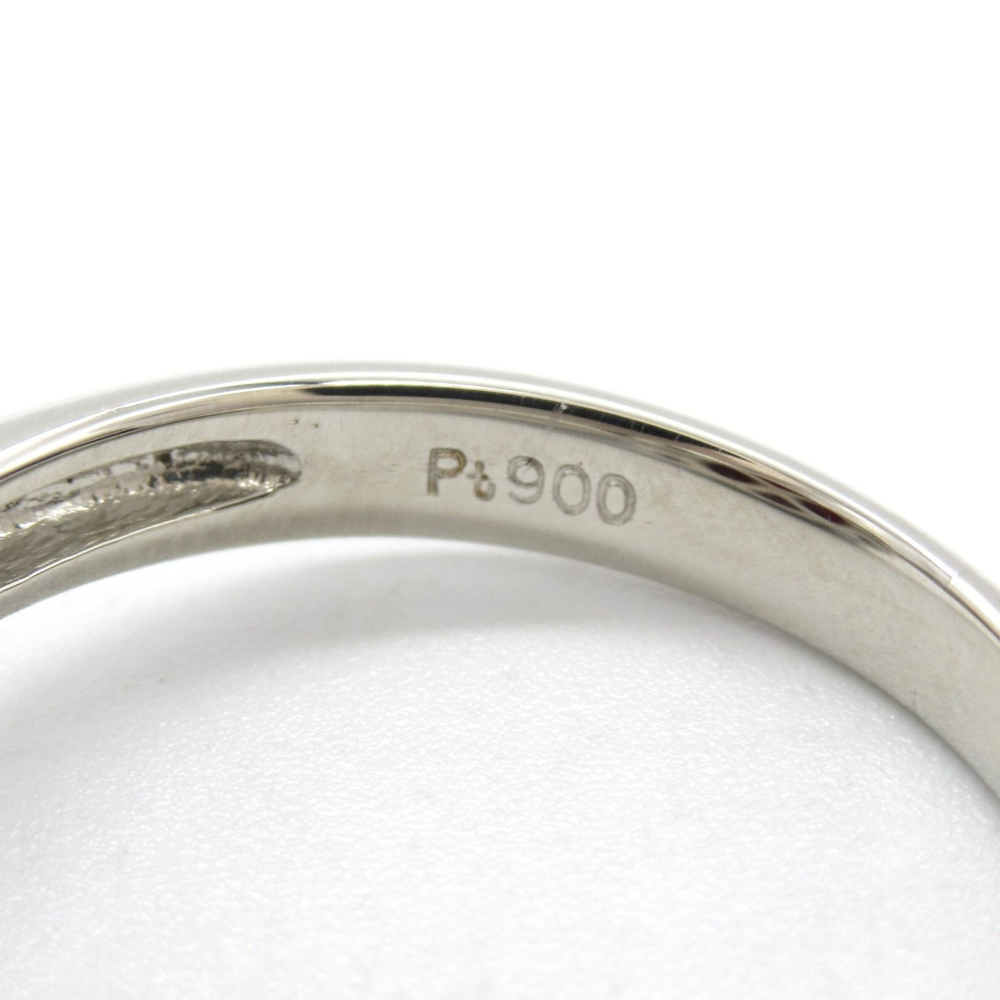 Exquisite Coral and Diamond Ring in Platinum - A Timeless Treasure