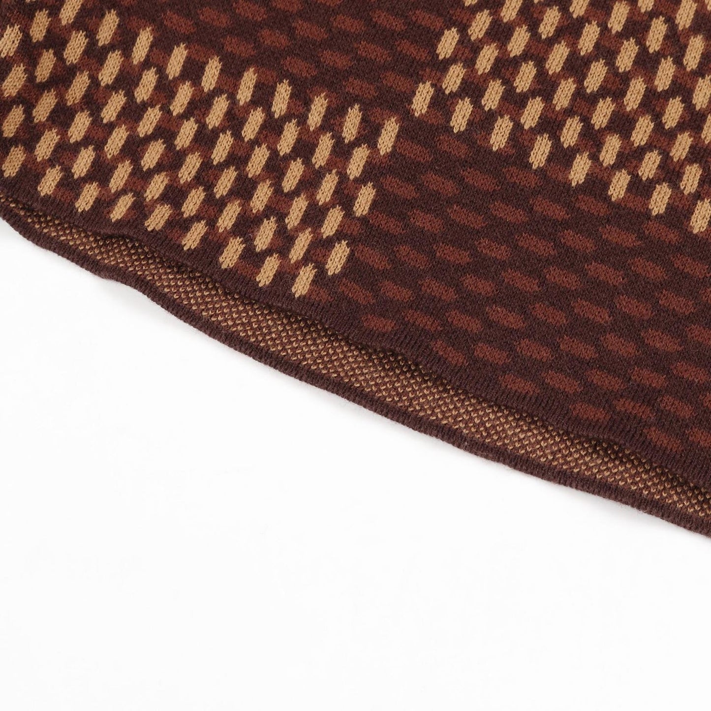 Louis Vuitton Brown Cotton Damier Crew Neck Short Sleeve Top