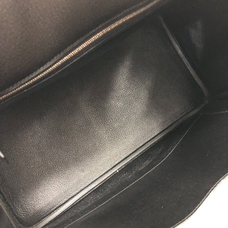 HERMES Birkin 35 Black Togo Leather Handbag with Silver Hardware