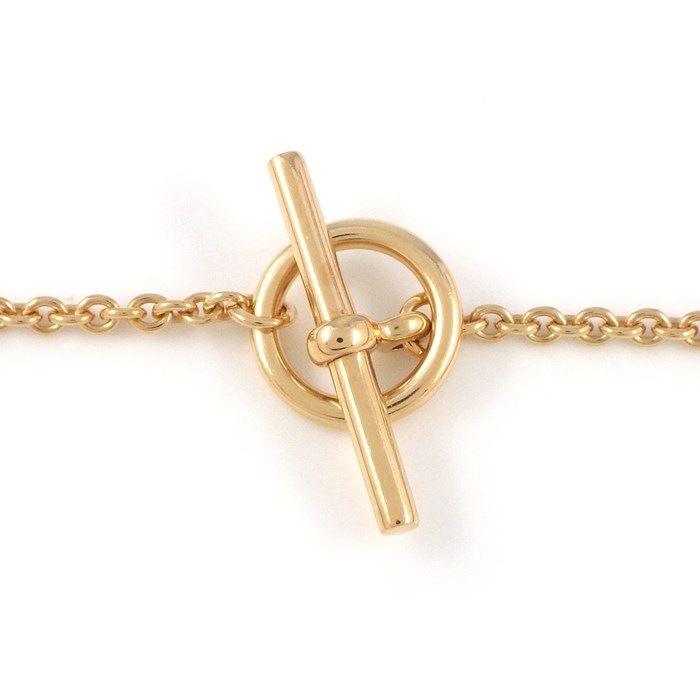 HERMES Mini Punk Chaine d'Ancre Bracelet in K18 Pink Gold