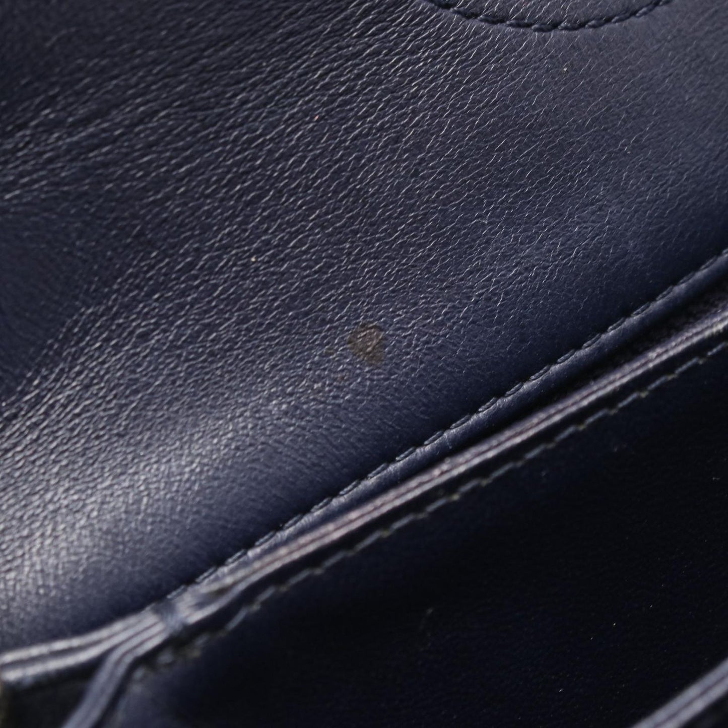 CHANEL Matelassé Navy Leather Shoulder Bag - Timeless Elegance