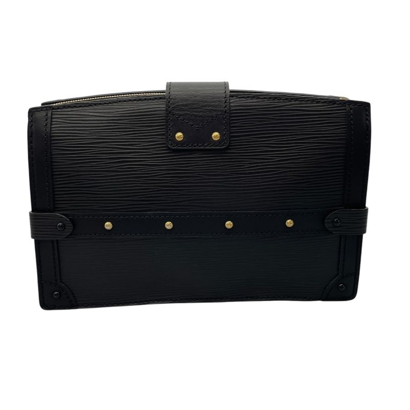 Louis Vuitton Trunk Clutch M53052 Black Epi Shoulder Bag