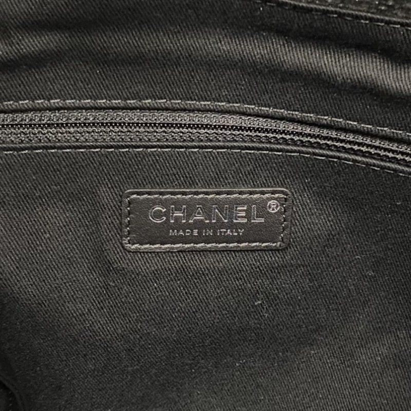 CHANEL Deauville Large Tote Bag in Black Velvet & Leather