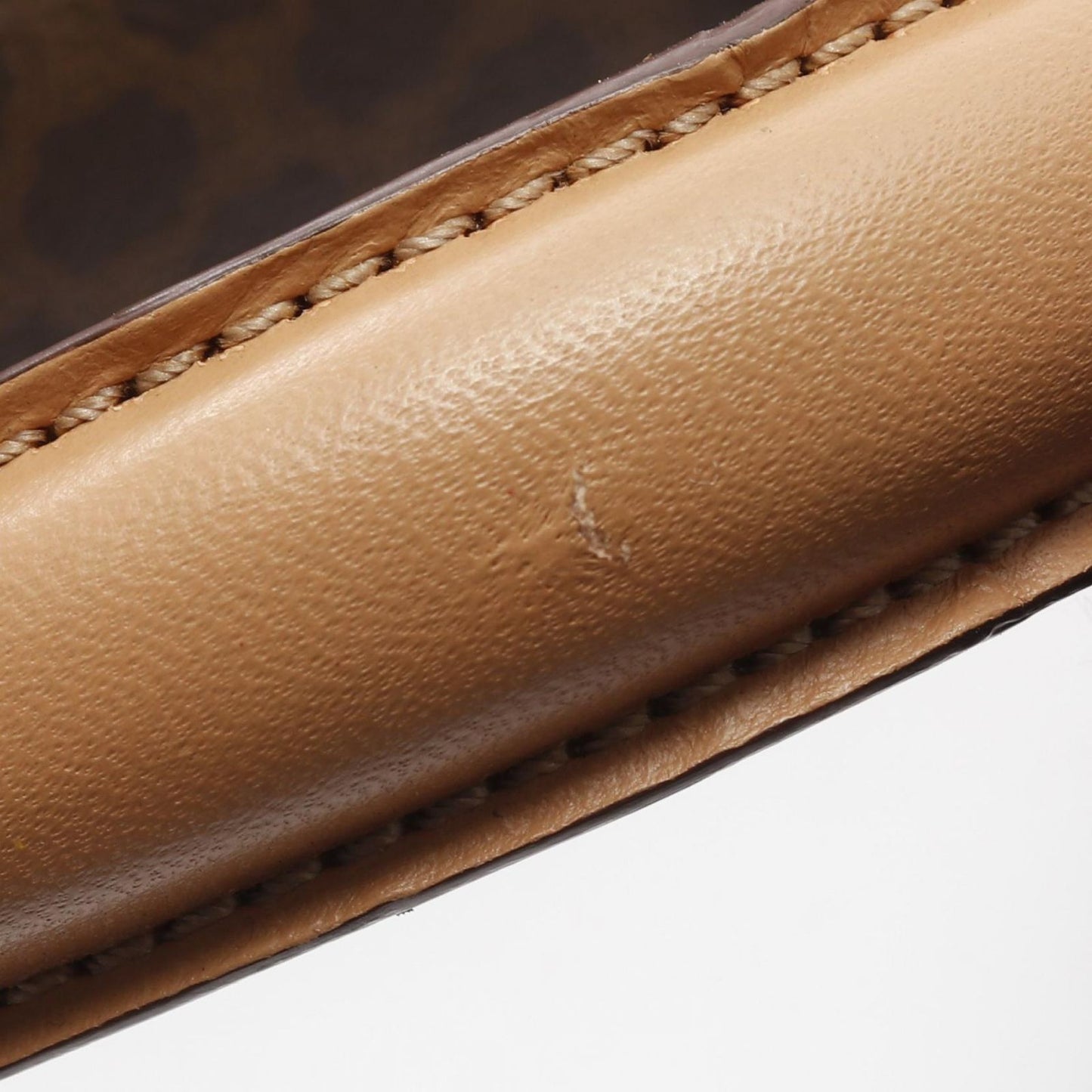 CELINE Macadam Handbag in Dark Brown PVC Coated Canvas